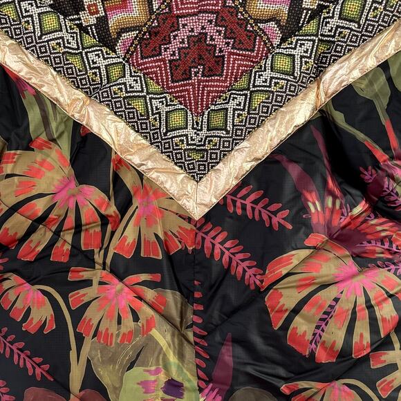 FARM Rio Tropical Puffer Metallic Coat Jacket Multicolor Size XS - Picture 6 of 6